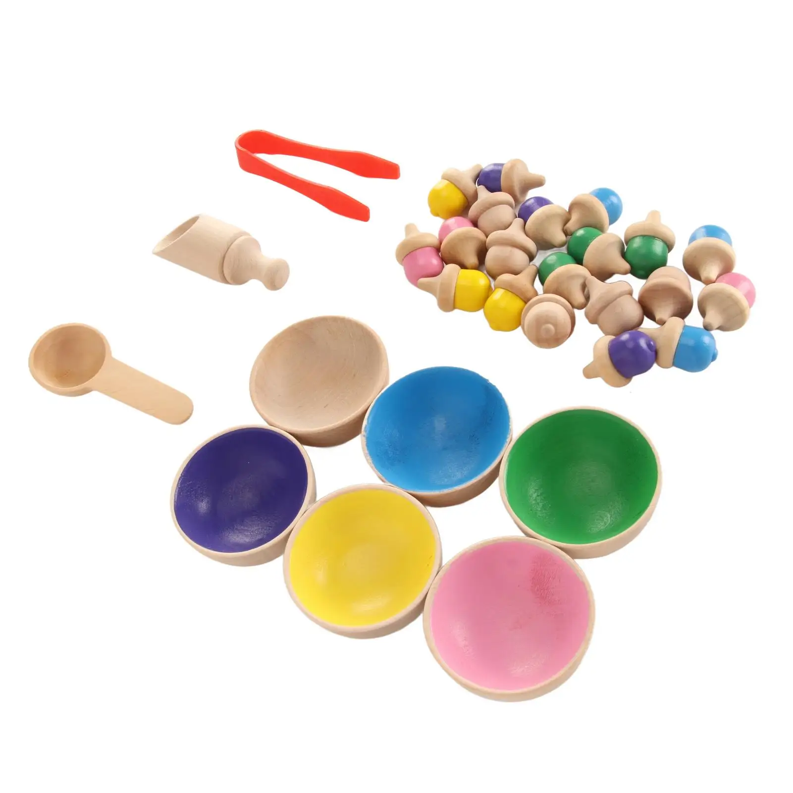 Красочная деревянная сортировочная и Счетная игрушка для