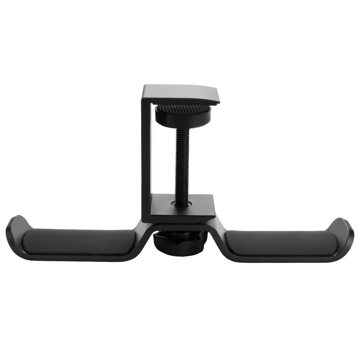 

Dual Headphone Stand Under Desk, Universal PC Gaming Desk Headphone Hanger, Rotating,Earphone Mount Rack