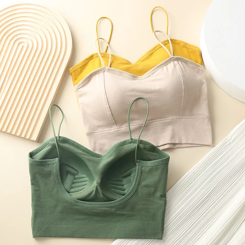 

Women Beauty Back Bras for Sexy Crop Tops Tube Top Female Streetwear Sleeveless Seamless Sports Lingerie Bralette Top