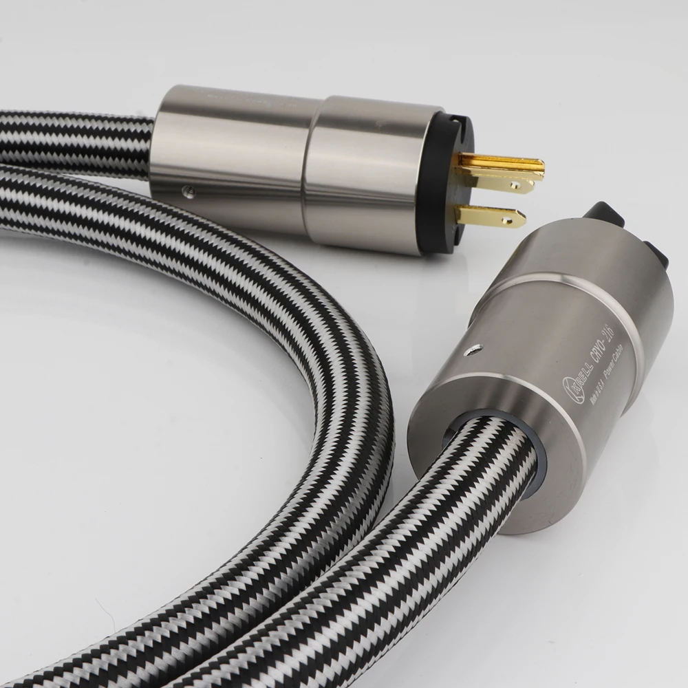 Krella CRYO-216 12AWG сетевой шнур питания переменного тока с позолоченным штепселем