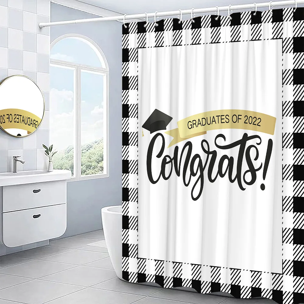 Штора для душа с художественным принтом сезон выпускного беруц бакалавра