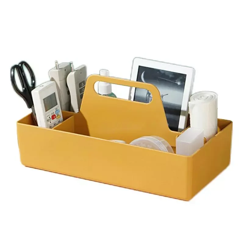 

Makeup Desk Organizer Durable Cosmetic Storage Separate Basket With Handle Cosmetic Display Case Storage Box For Lipstick Makeup