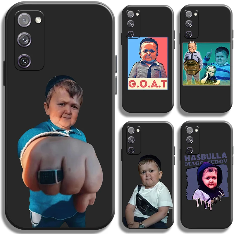 

Funny Dwarf Hasbulla For Samsung Galaxy S20 FE S20 Ultra S20 Plus 5G Phone Case Silicone Cover Back Funda Liquid Silicon Black