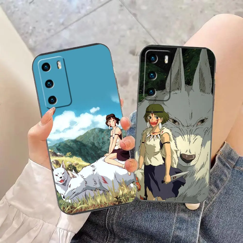 

Case For HUAWEI P50 P40 P30 P20 P10 Lite Pro Plus Pocket 2018 2019 5G MATE 30 20 20X Pro Lite Case Princess Mononoke