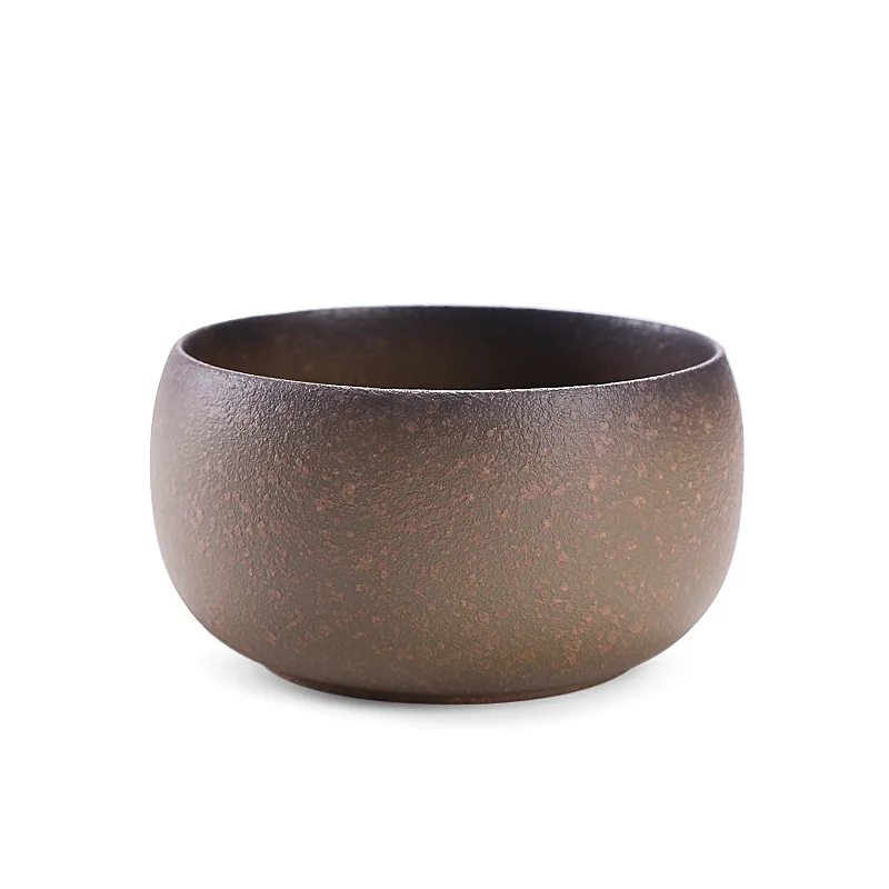 

Household Japanese Tea Wash Ceramic Large Ceremony Brush Tea Wash Antique Black Pottery Cup Utensils Thee Kommen Teaware DH50CX
