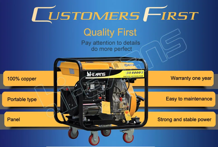 Лучшая цена 3 кВт 5 6 50 Гц литье-генератор открытого типа с воздушным охлаждением