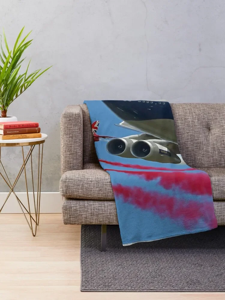 BOAC 747 с красными стрелами flylast-4 плед плюшевое покрывало для дивана Фланелевое