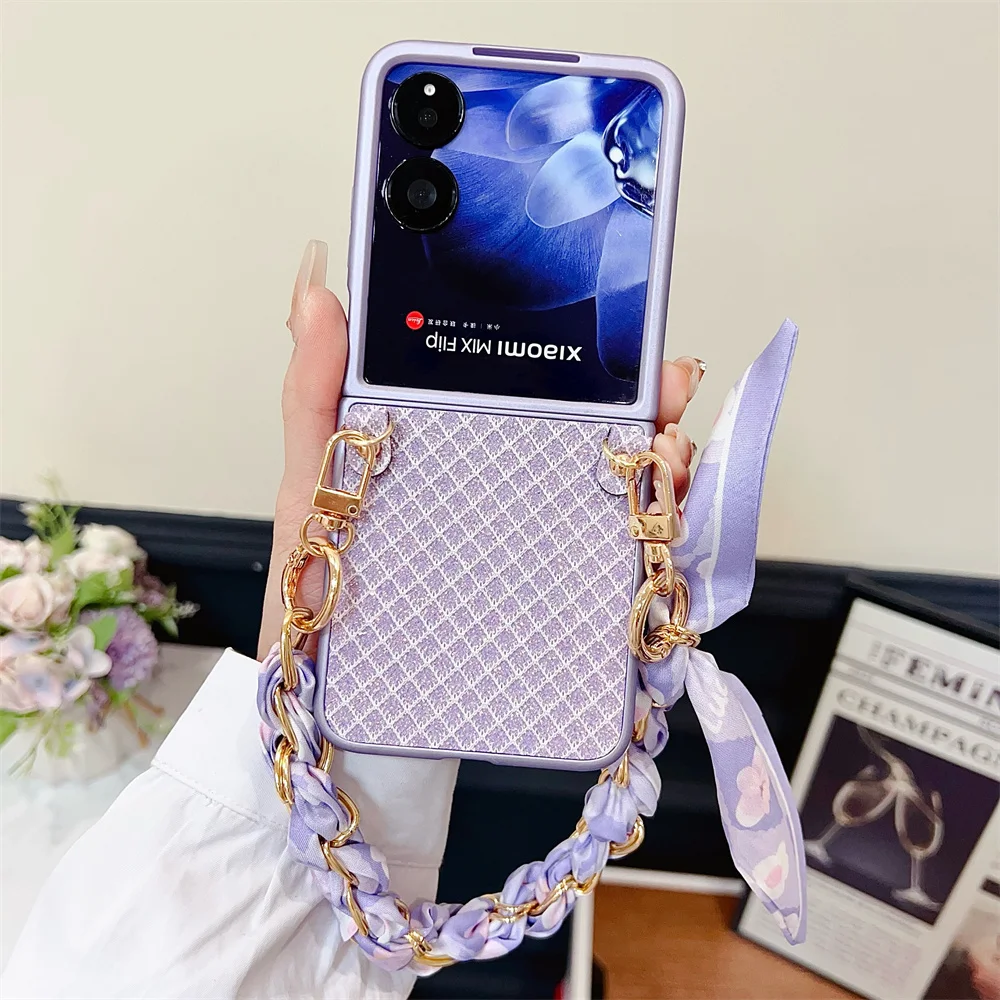 Модный шарф-браслет, чехол для телефона Honor Magic V Flip PC, жесткий ...