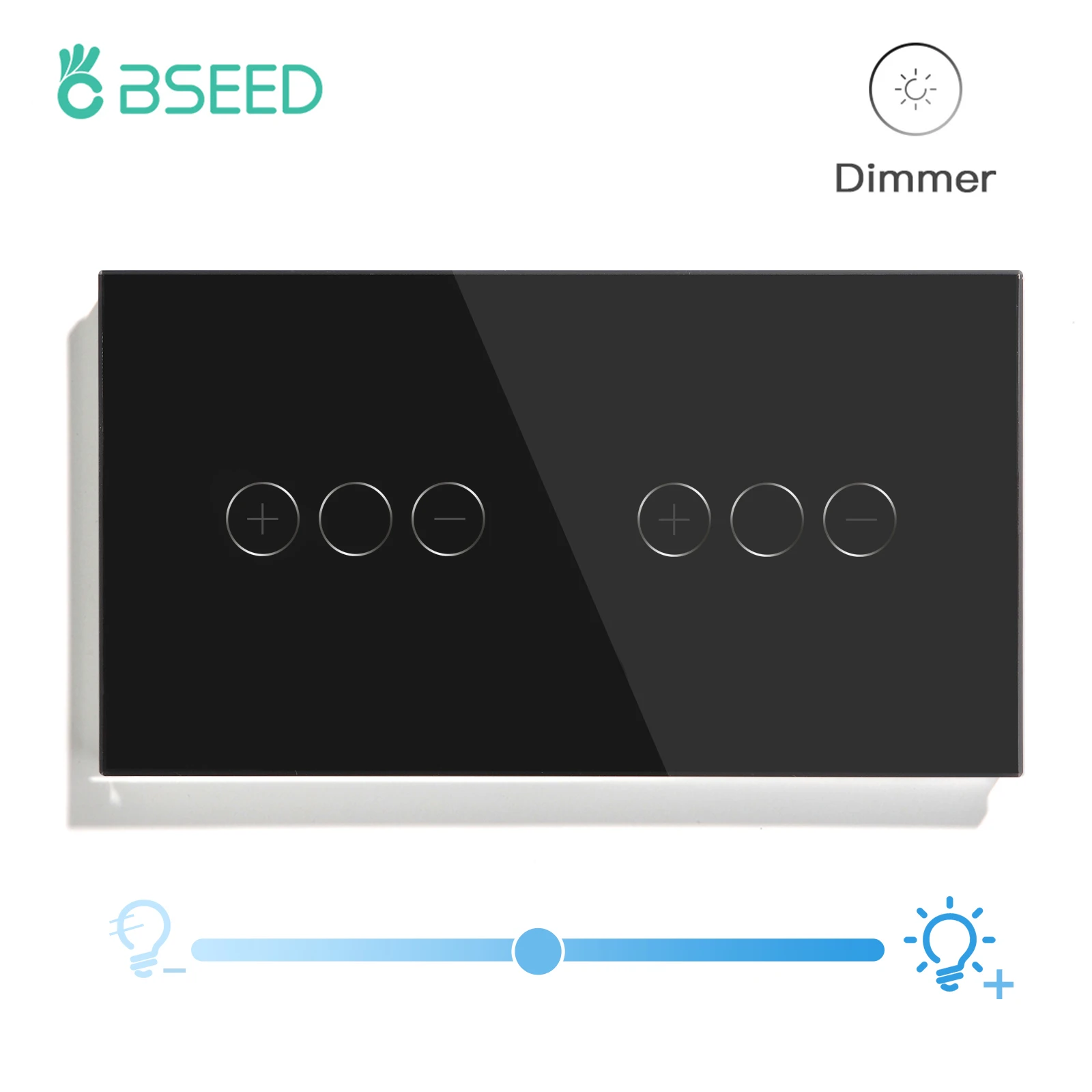 

BSEED сенсорный диммерный выключатель из закаленного стекла