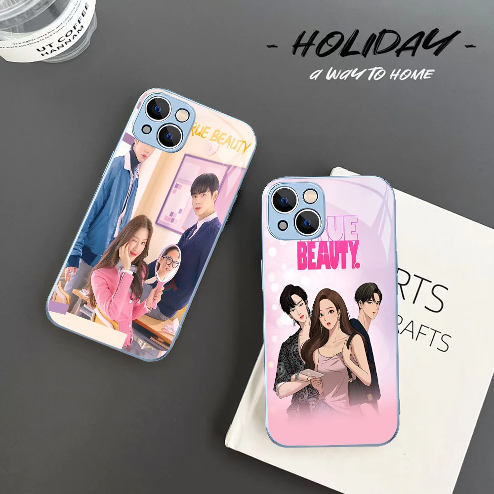 Чехол для телефона True Beauty TV из закаленного стекла Iphone 14 13 12 11 Pro Mini XS MAX 14Plus X XR Fundas