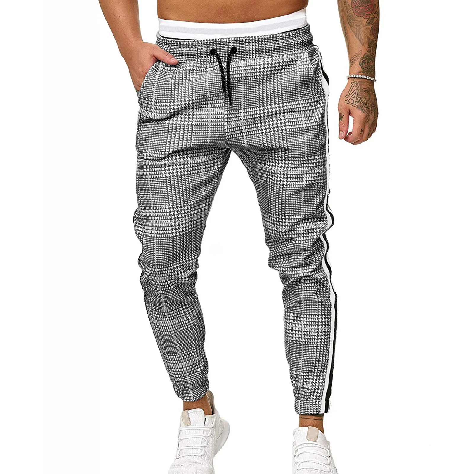 

Baggy Jeans Male Slim Fit Overalls Solid Color Men's Trousers Hip Hop Military Joggers Trousers Pantalon De Travail Pour Homme