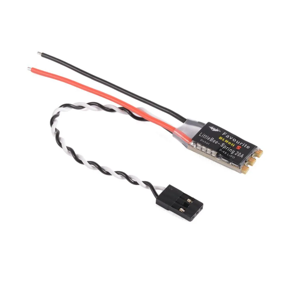 FVT LittleBee Little Bee BLHeli_S ESC DSHOT SPRING 20A/30A BLHeli S контроллер скорости 2-4S для FPV Raing дрона