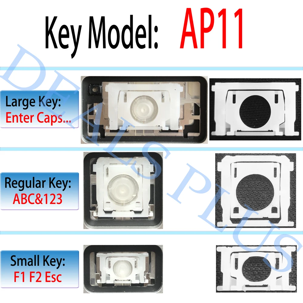 New Type AP11 Keys KeyCap with Hinge For Macbook  13'' 15'' A1466 A1369 A1370 A1465 A1425 A1398 A1502 Keyboard Repair 2010-2016