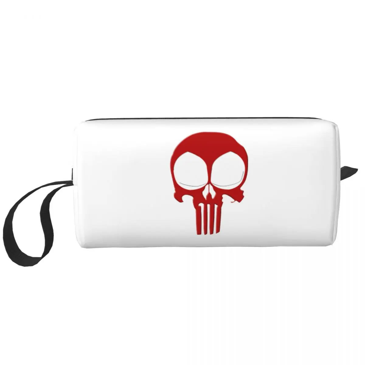 

Custom Vintage Punishers Skeleton Skull Travel Cosmetic Bag for Women Makeup Toiletry Organizer Lady Beauty Storage Dopp Kit