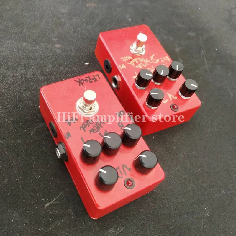 

_ Динамическая красная педаль 5K distortion rock stompbox, подходит для соло-ритма, рок, pop и т. д.
