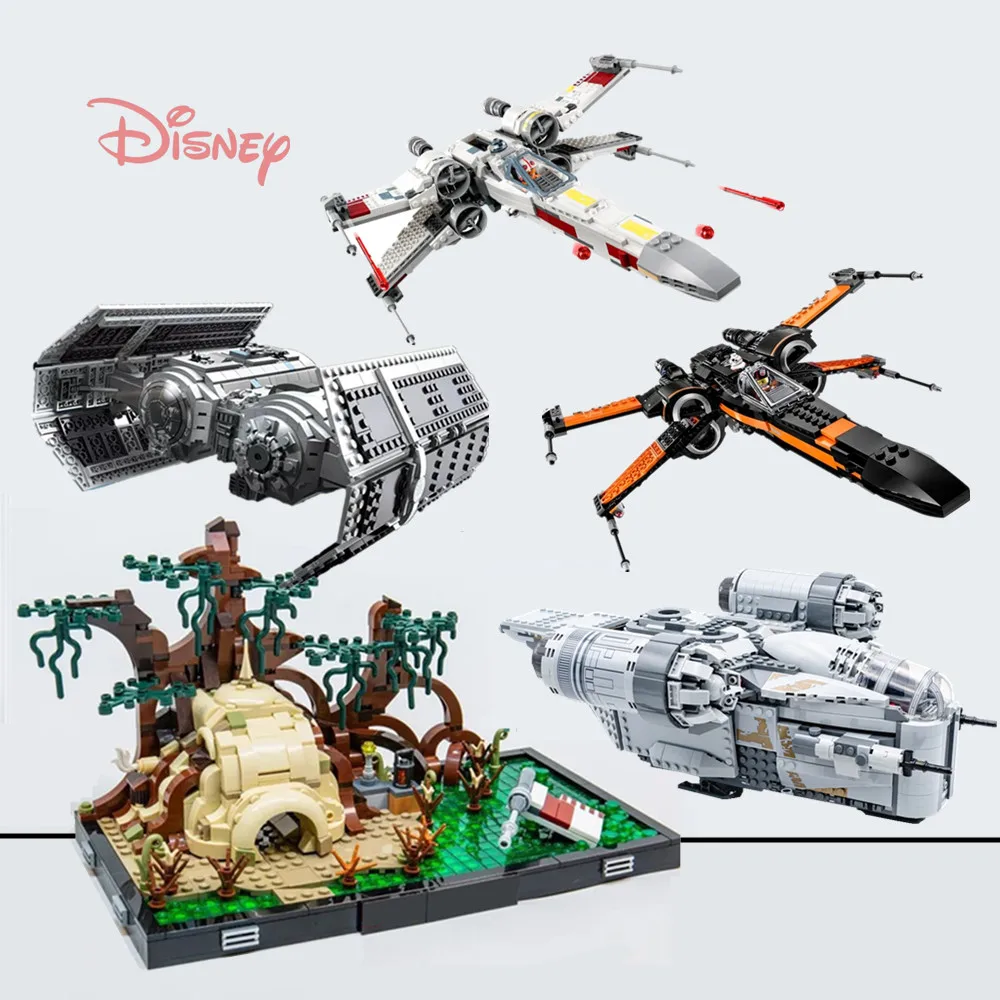 

Disney Dagobah Jedi Training TIE Bomber Fighter Stars Yoda Space Wars Spaceship 75330 Building Blocks Bricks Toy Kid Gift Boy