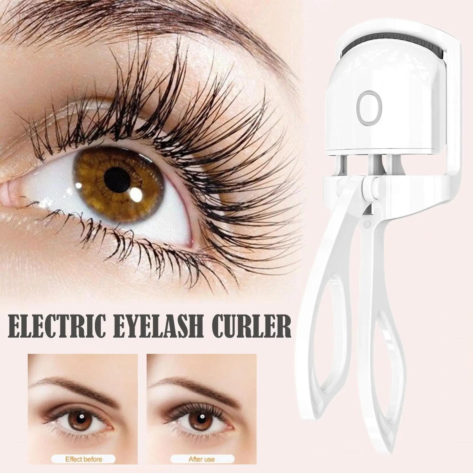 Portable Electric Heated Eyelash Curler Comb Long Lasting Eylashes Curls Thermal Eyelash Curler Makeup Tools Temperature Control