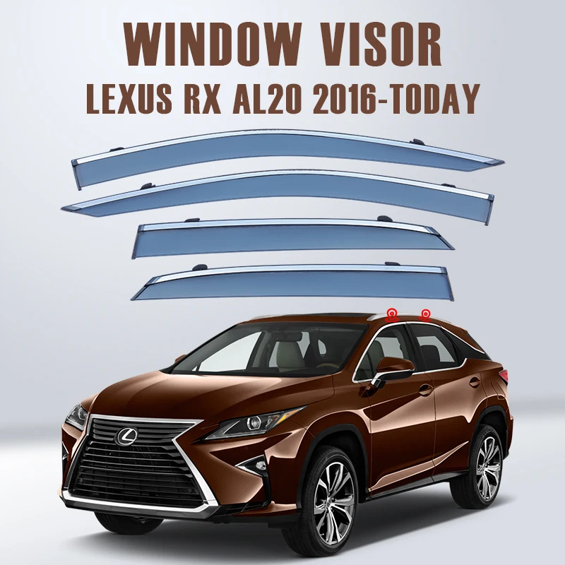 

Оконный козырек для Lexus RX XU30 AL10 AL20 450HL 2004-today, Автомобильный Дверной козырек, защитные стекла