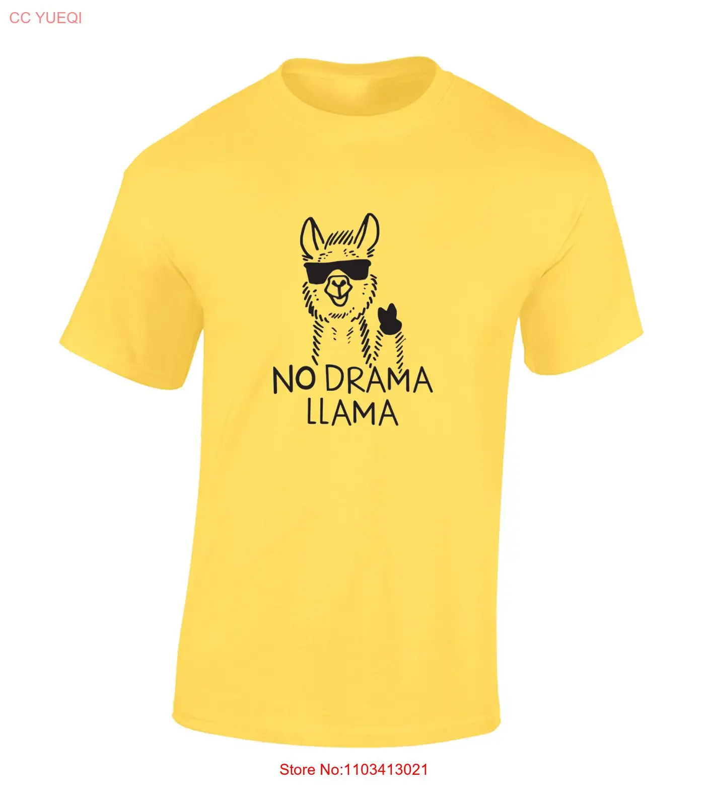 Забавная футболка унисекс без драпировки лама шутка животное подарок милая