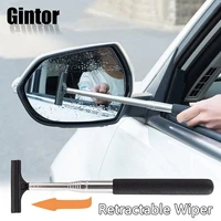 car rearview mirror wiper retractable portable rainy cleaning supplies rearview mirror water remover glass rain cleaning tool