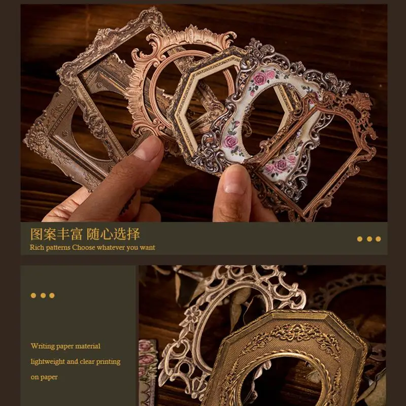 Винтажный полый бордюрный материал справочник Бумажная книга сообщение