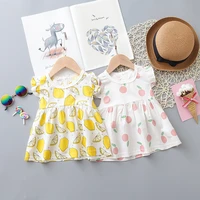 two pieces cotton girls clothing sets summer vest sleeveless children sets fashion girls clothes suit casual floral outfits 1 5t