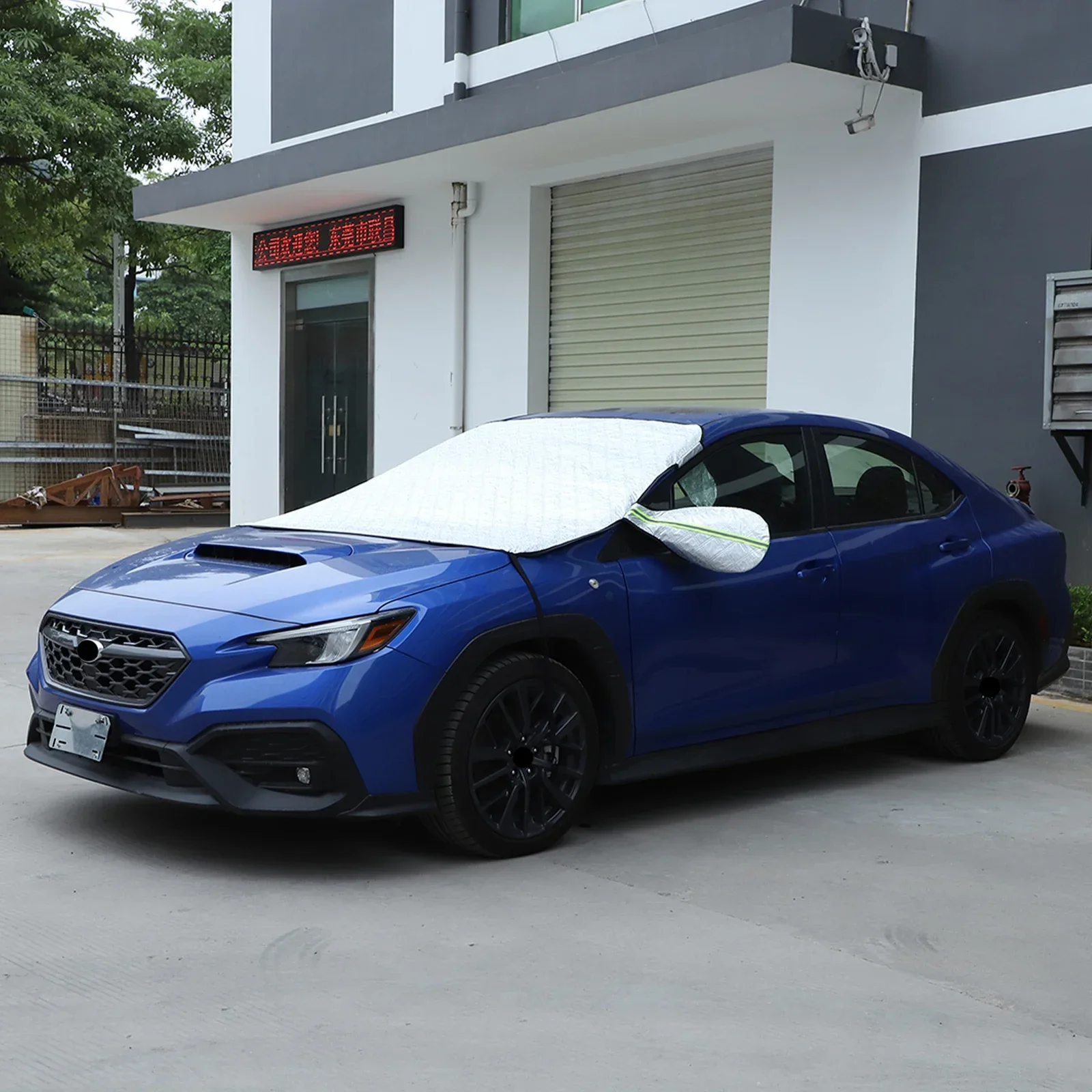 Для Subaru WRX 23 хлопковое бархатное белое лобовое стекло автомобиля чехол для защиты