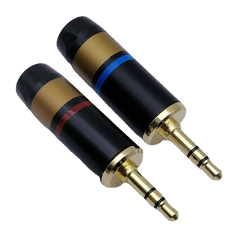 

Gold Banana Plug Speaker Connectors 3.5mm Plugs Gold Plated Musical Speaker Cable Wire Adapter