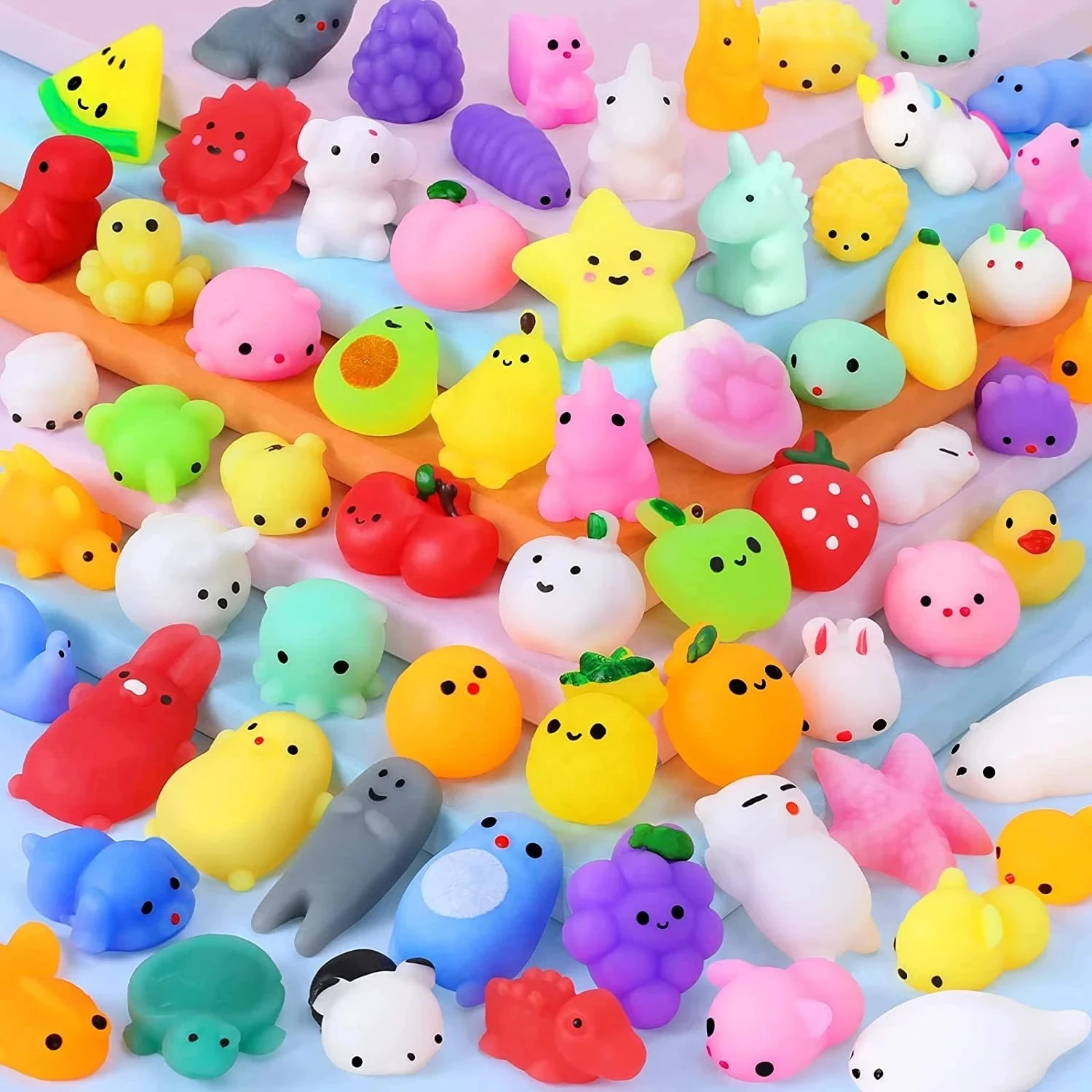 

15/24/32pcs Party Favors for Kids Mochi Squishy Toy moji Kids Party Favors Mini Kawaii squishies Mochi Stress Reliever Anxiety