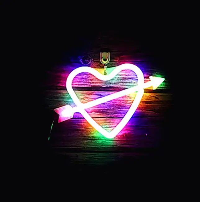 

Neon love expression atmosphere led modeling light