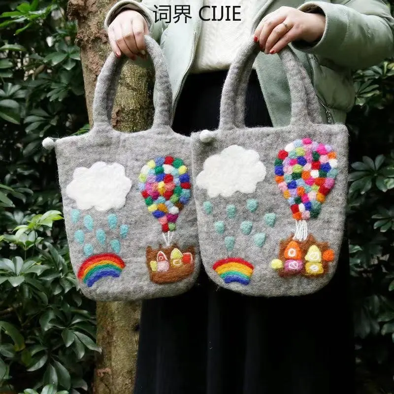 

Красивая сумочка в художественном стиле, шерстяная женская сумка через плечо