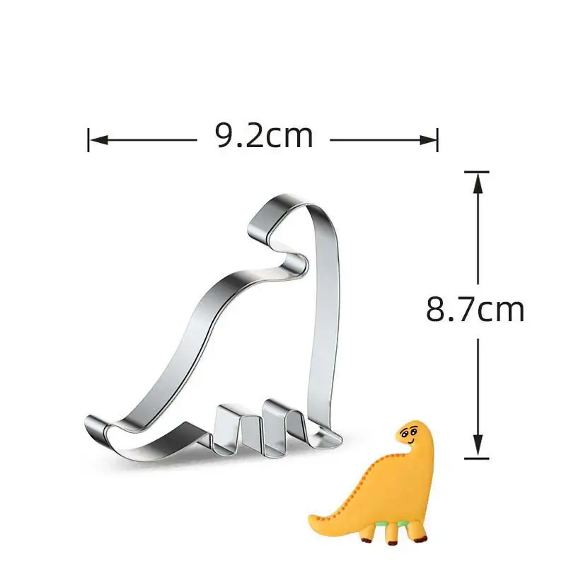 

Bome dragon Stainless Steel Cookie Biscuits Chocolate Mold Kids Creative Dinosaur Shape Cutter Baking Accessories Kitchen Tools
