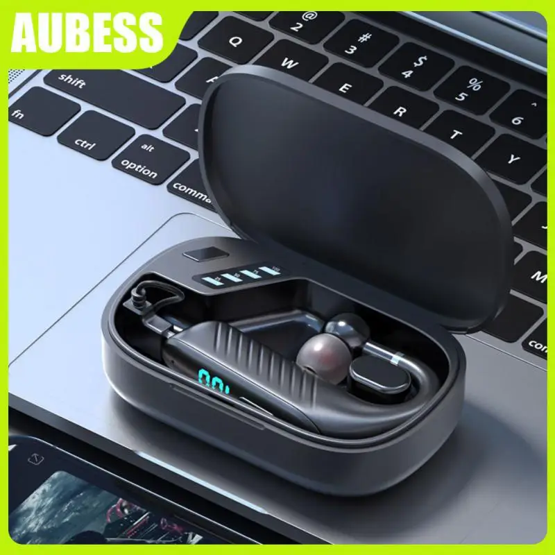 

With Charging Box Sport Headphone Handsfree Wireless Earphone Hd Call For Driving Tws Earbuds Business Headset With Microphone
