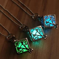 hollow openable alloy luminous creative hip hop mens necklace jewelry merry christmas womens accessoires boyfriend gift ideas