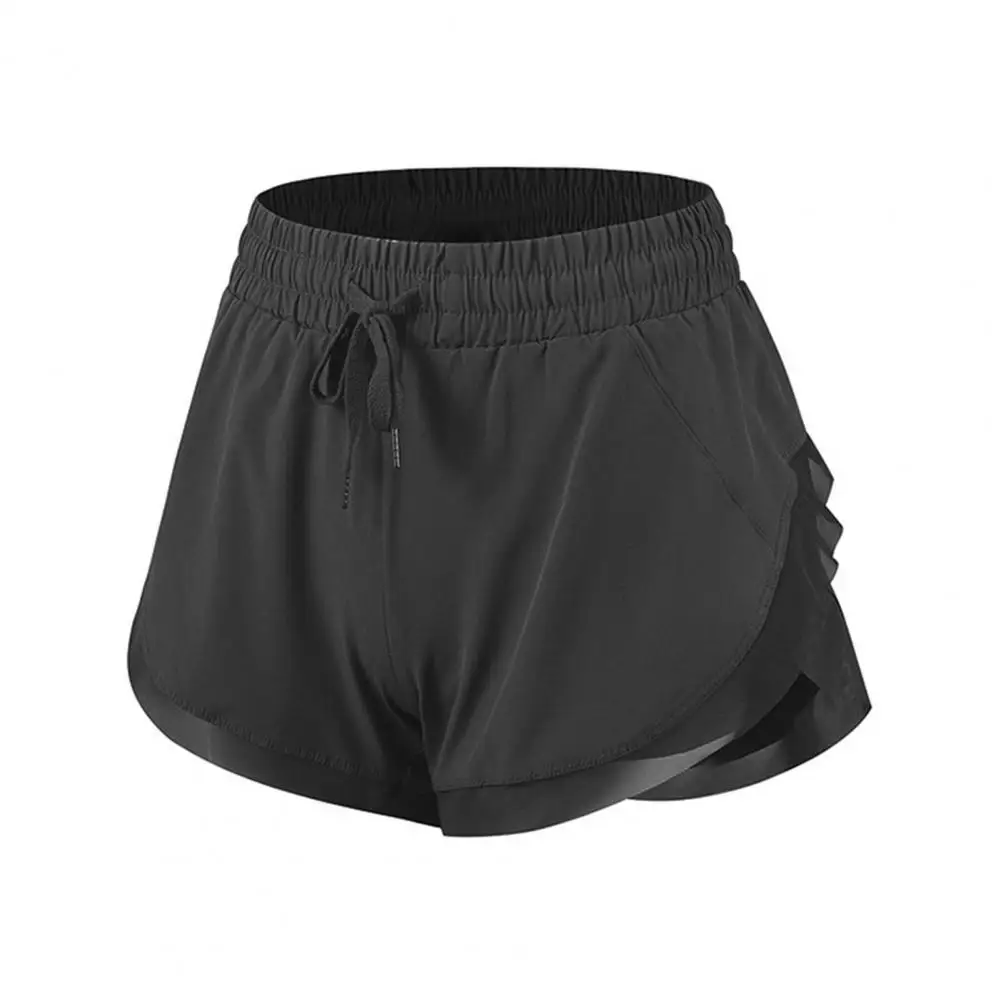 

Chic Sweatpants Lining Above Knee Fitness Shorts Butt-lifted Yoga Shorts