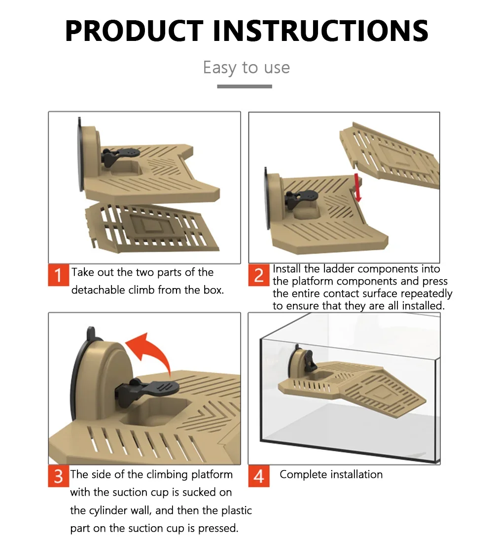Аквариумная черепаха греющая платформа резервуар для кормления восхождение