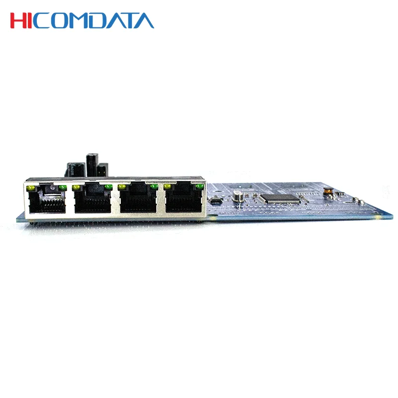 Коммутатор HICOMDATA 1000M сеть Ethernet гигабитный 8 портов 4 Sfp RJ45 коммутатор интернет PCBA