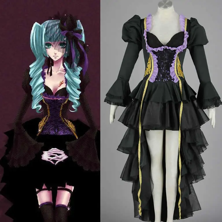 

Cos Project Sekai Colorful Stage! Feat.Cosplay Miku 9 Generation Dragon Crow Garden Goethe Style Anime Game Role-Playing Costume