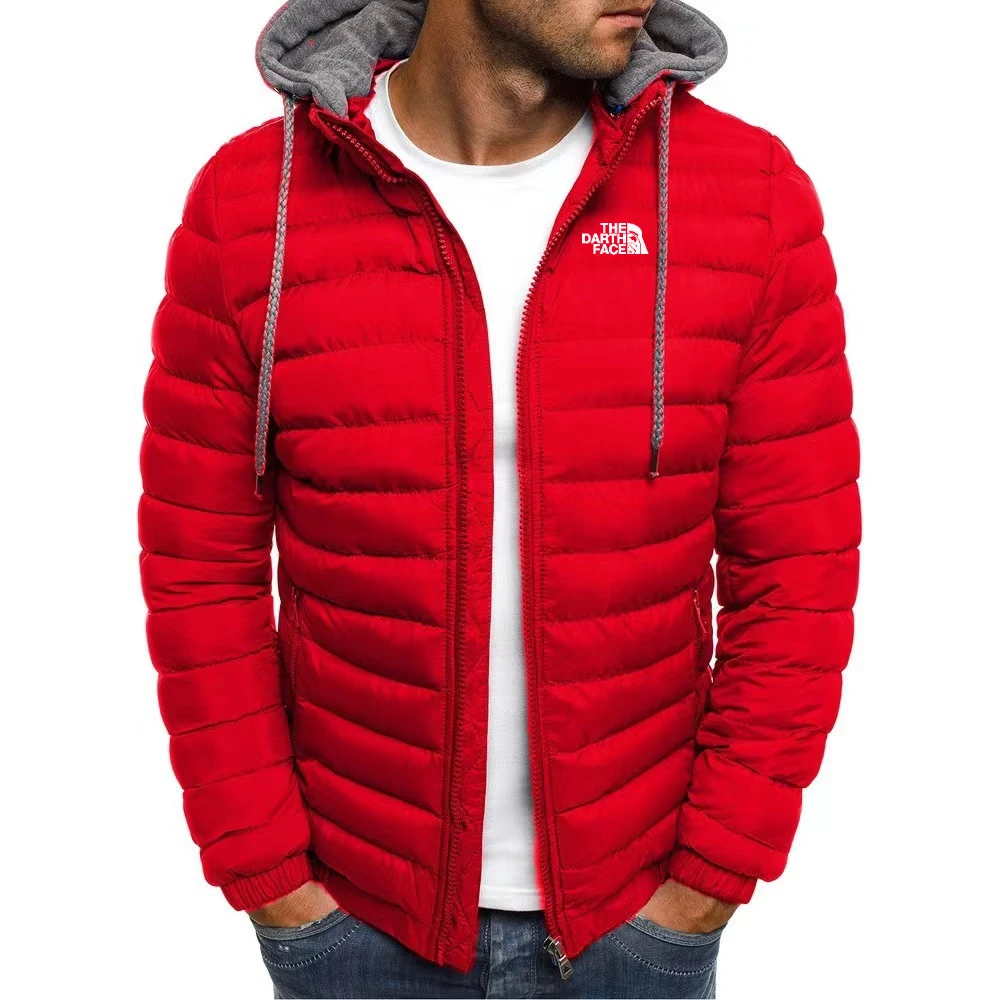Autumn/Winter Men's Extra Large Coat Thick Coat Outdoor Winter Men's Warm Zipper Street Style Coat Plus Size Jacket