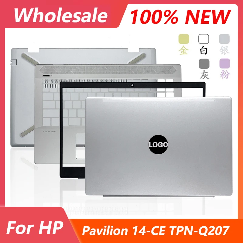 

NEW For HP Pavilion 14-CE TPN-Q207 LCD Back Cover/Hinges/Palmrest Bottom Case Hinge Cover Screen Display Back Cover Housing Case