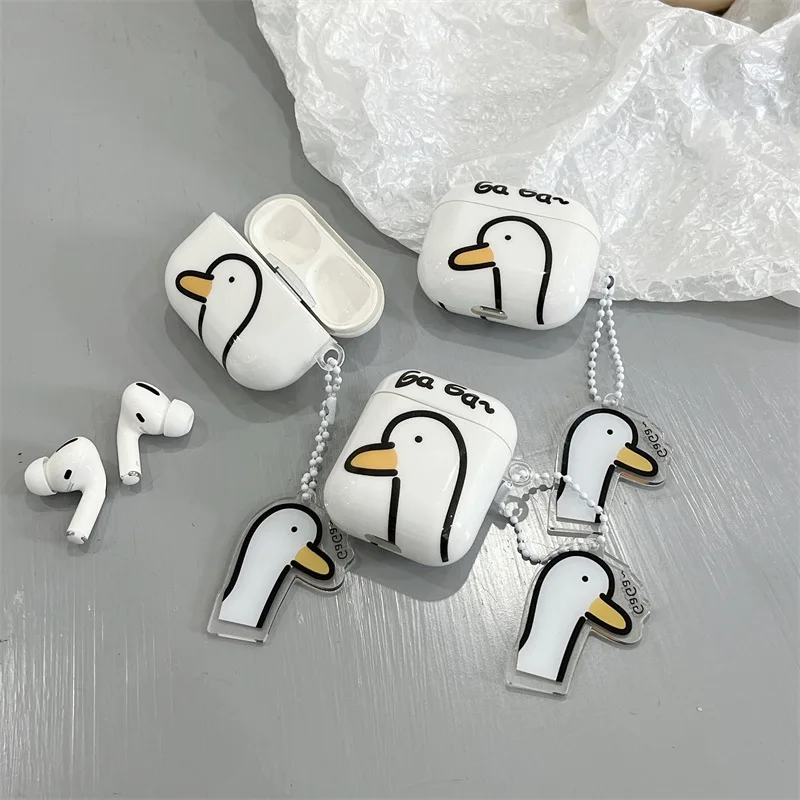 

Funny Cartoon Cute Duck Silicone Earphone Cover for Apple Airpods Pro 3 Case for Airpods 3 3rd Generation Air Pod 2 1 Case