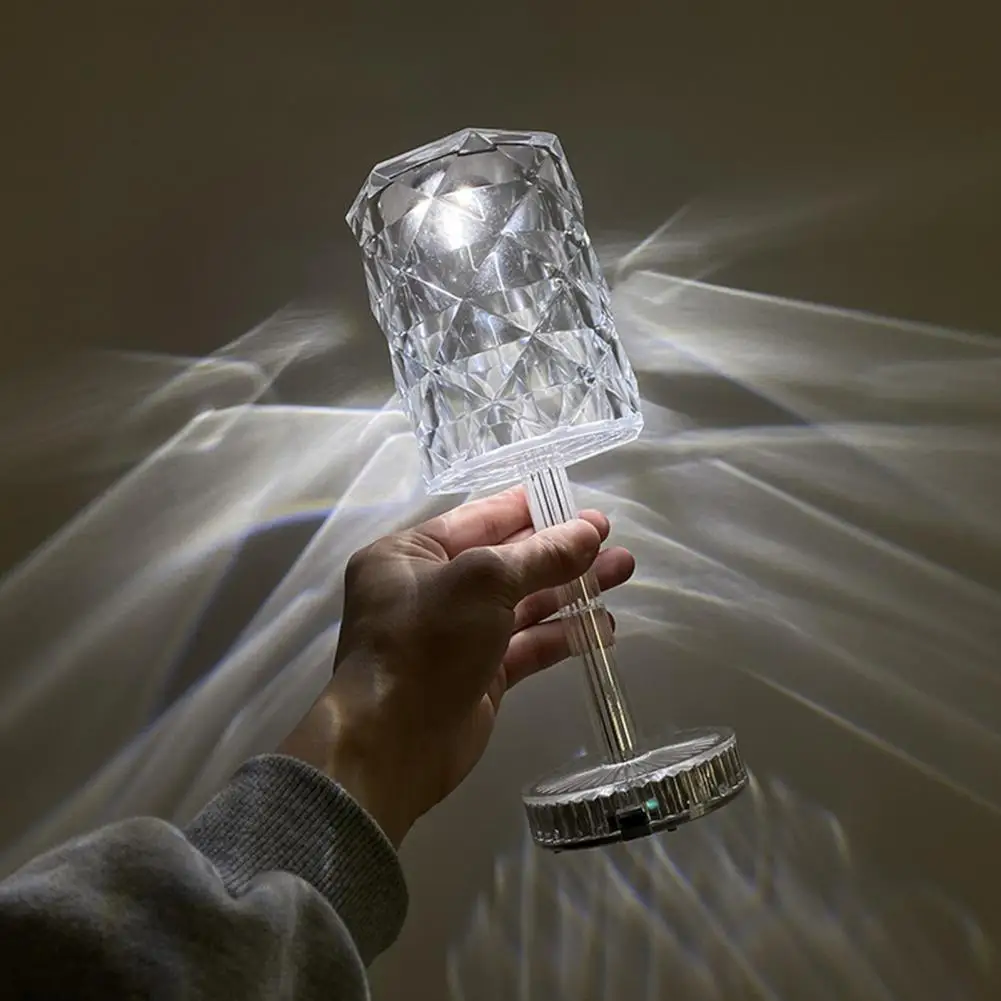 

Romantic LED Table Lamp USB Chargeable LED Night Light Decorative Atmospheres Light Bedside Light Home Decor luces nocturnas