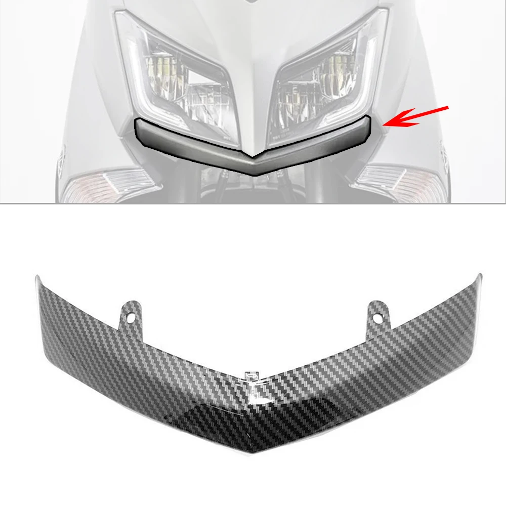 

For Yamaha TMax530 TMAX 530 T Max XP XP530 2015 2016 ABS Carbon Fiber Motorcycle Front Nose Headstock Light Under Fairing Cowl