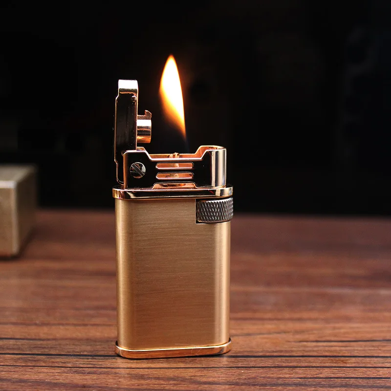 Brand New CHIEF Kerosene Windproof Lighter One-button Ejection Metal Grinding Wheel Lighter Men's Smoking Gadgets Exquisite Gift