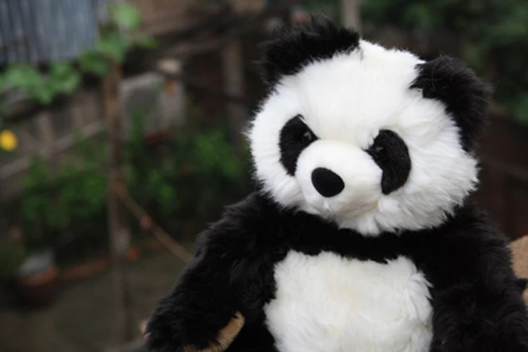 40 см большая оригинальная Реалистичная игрушка-панда Имитация животных плюшевая