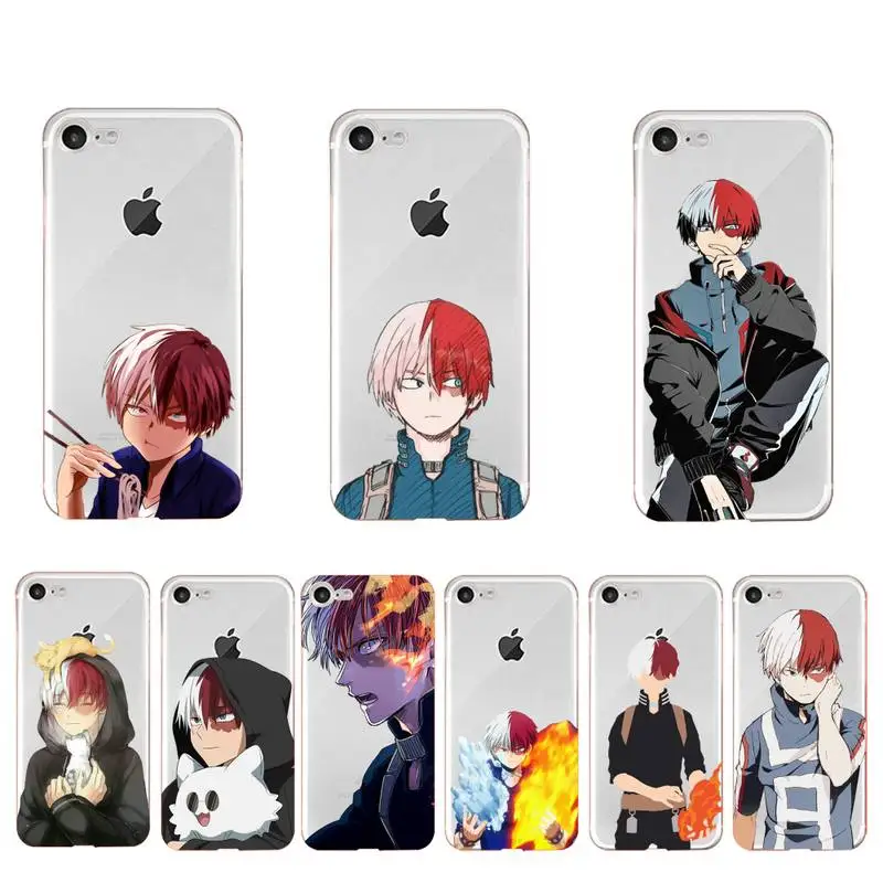 

FHNBLJ Shoto Todoroki Phone Case for iPhone 11 12 13 mini pro XS MAX 8 7 6 6S Plus X 5S SE 2020 XR case