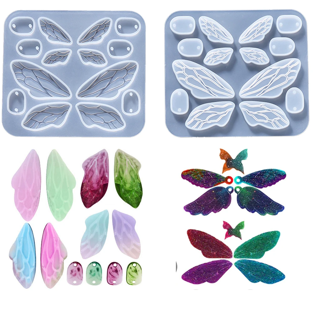 

Butterfly Wings Earrings Silicone Mold Butterfly Resin Mold For Pendant KeyChain DIY Jewelry Making Casting Handmade Decoration