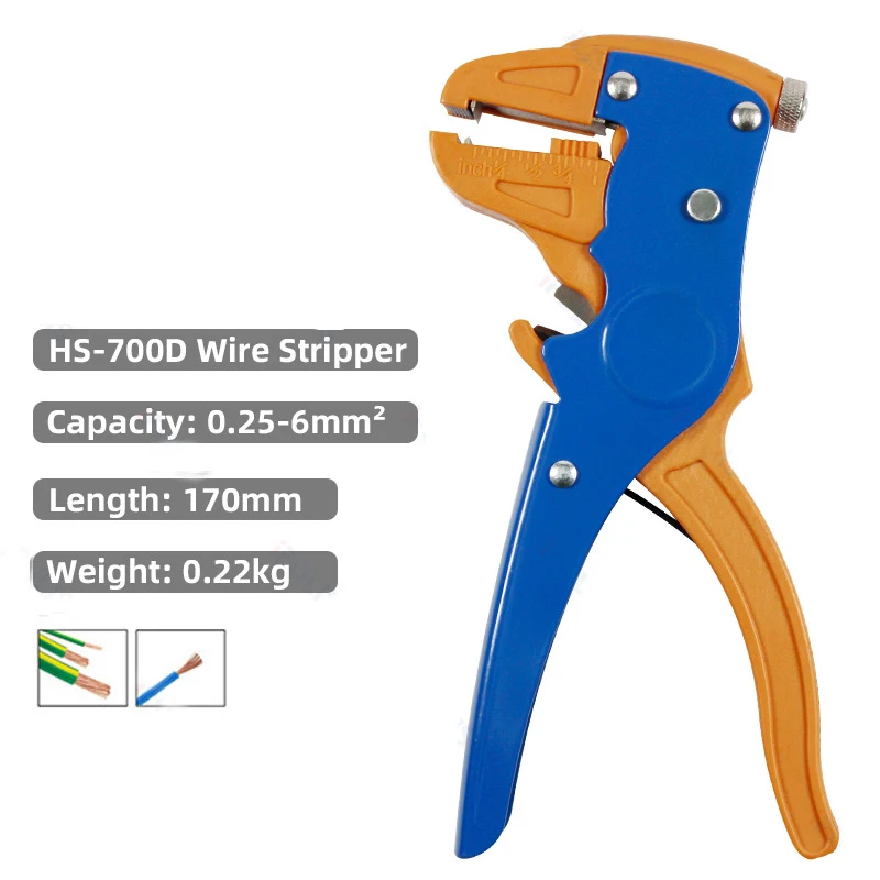 

HS-700D саморегулирующийся инструмент для зачистки изоляции, ручной обжимной инструмент для кемпинга, альпинизма, дома на открытом воздухе