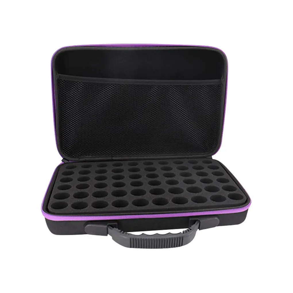 

Essential Oil Case 60 Bottles Perfume Oil Essential Oil Box Travel Portable Travel Zipper Case Handbag Nail Polish Storage Bag