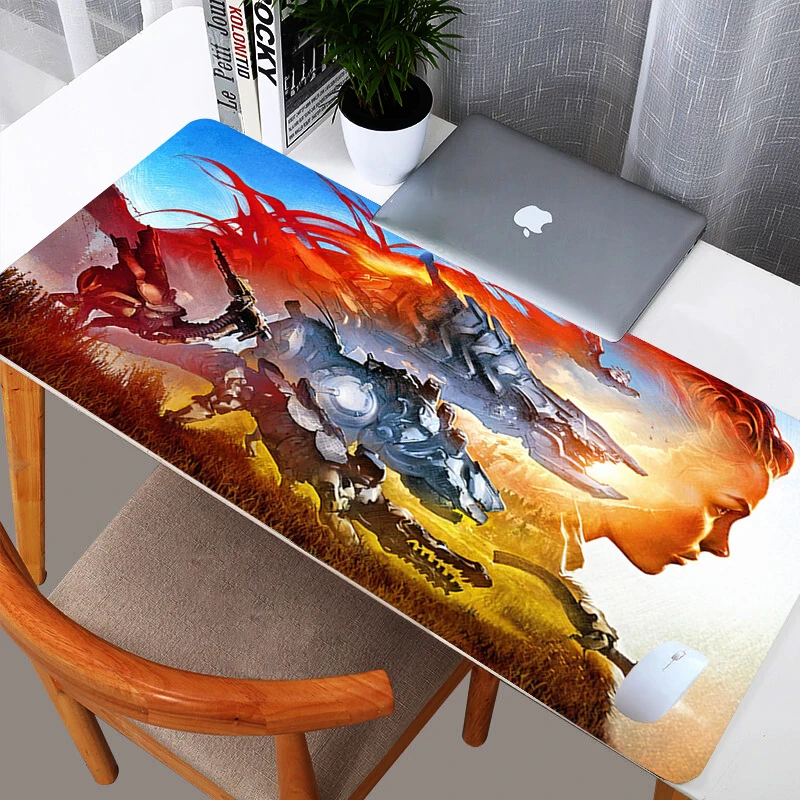 

Horizon Zero Dawn Anime Mouse Pad Gamer Xxl Large 900X400 Desk Accessories Kawaii Keyboard Pc Mousepad Office Laptop Mats Gaming